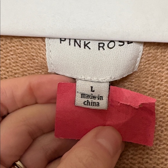 Pink Rose Open Front Cardigan - Picture 8 of 11